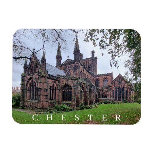 Chester Cathedral View Kühlschrankmagnet Magnet (Horizontal)