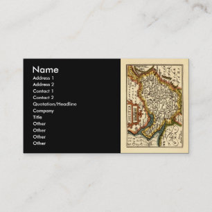 "Chester" Cheshire, Landkreis Map, England Visitenkarte