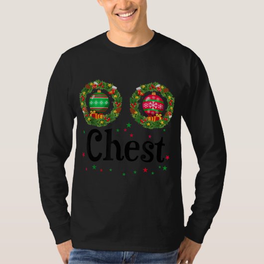 Chester Chestnut Couple Kostüm Weihnachtslied T-Shirt (Vorderseite)