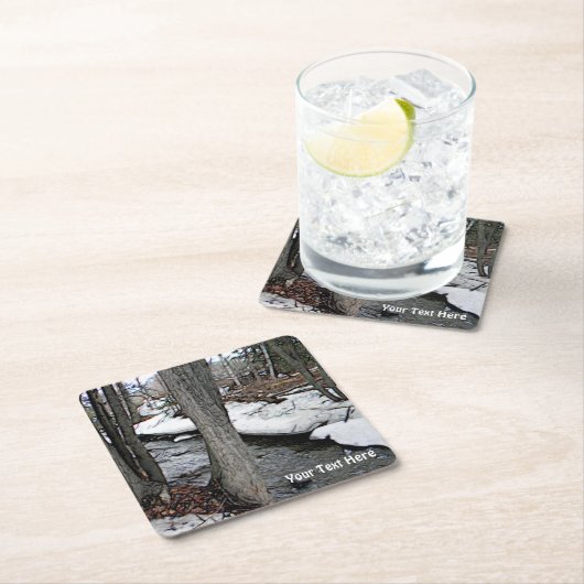 Chester Creek Rechteckiger Pappuntersetzer (Vor Ort)