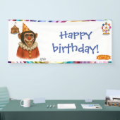 Chester der Schimpansenclown Banner (Messe)