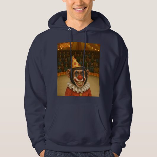 Chester der Schimpansenclown Hoodie (Vorderseite)