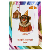 Chester der Schimpansenclown Mittlere Geschenktüte (Rückseite)