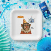 Chester der Schimpansenclown Pappteller (Party)