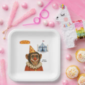 Chester der Schimpansenclown Pappteller (Party)