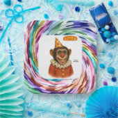 Chester der Schimpansenclown Pappteller (Party)