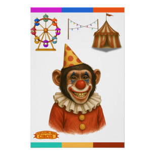 Chester der Schimpansenclown Poster