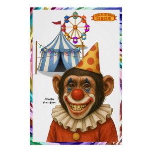 Chester der Schimpansenclown Poster