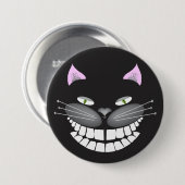 Chester die Cheshire-Katze auf 3" runder Knopf Button (Vorne & Hinten)
