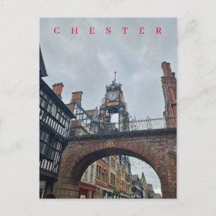 Chester Eastgate Clock-Ansichtskarte Postkarte