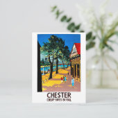 Chester, England, City Dock, Bahnhof Postkarte (Stehend Vorderseite)