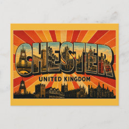 Chester England Römische Mauern & Zoo Postkarte