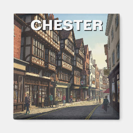 Chester England Travel Magnet