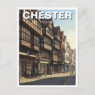 Chester England Travel Postkarte