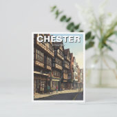 Chester England Travel Postkarte (Stehend Vorderseite)