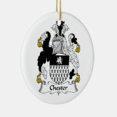 Chester-Familienwappen Keramikornament (Rechts)