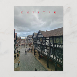Chester Foregate Street View Postkarte