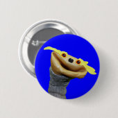 Chester-Knopf (blau) Button (Vorne & Hinten)