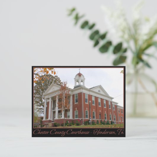 Chester Landkreis Courthouse - Henderson, TN Postkarte (Stehend Vorderseite)