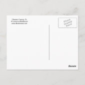 Chester-Landkreis, Pa Postkarte (Rückseite)