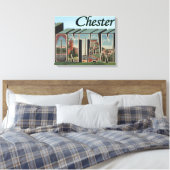 Chester, Montana - Große Buchstabenszenen Leinwanddruck (Insitu (Schlafzimmer))
