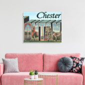 Chester, Montana - Große Buchstabenszenen Leinwanddruck (Insitu (Wohnzimmer))