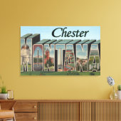 Chester, Montana - Große Buchstabenszenen Leinwanddruck (Insitu (Wohnzimmer))