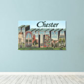 Chester, Montana - Große Buchstabenszenen Leinwanddruck (Insitu (Holzboden))