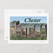 Chester, Montana - Große Buchstabenszenen Postkarte (Vorne/Hinten)