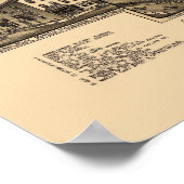 Chester, PA Panoramic Map - 1885 Poster (Ecke)