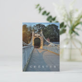Chester Queens Park Bridge Ansichtskarte Postkarte (Stehend Vorderseite)