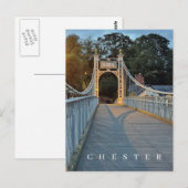 Chester Queens Park Bridge Ansichtskarte Postkarte (Vorne/Hinten)