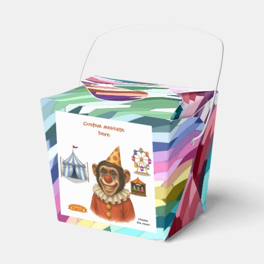 Chester the chimp clown geschenkschachtel (Vorderseite)