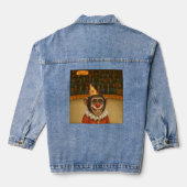 Chester the chimp clown jeansjacke (Rückseite)