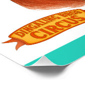 Chester the chimp clown poster (Ecke)