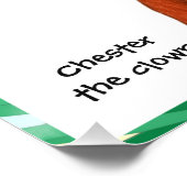 Chester the chimp clown poster (Ecke)