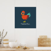 Chester the Rooster Poster (Küche)