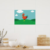 Chester the Rooster Poster (Küche)