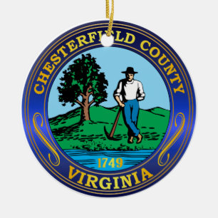Chesterfield County Siegel Keramikornament