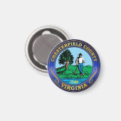 Chesterfield Landkreis Siegel Magnet (Vorderseite/Rückseite)
