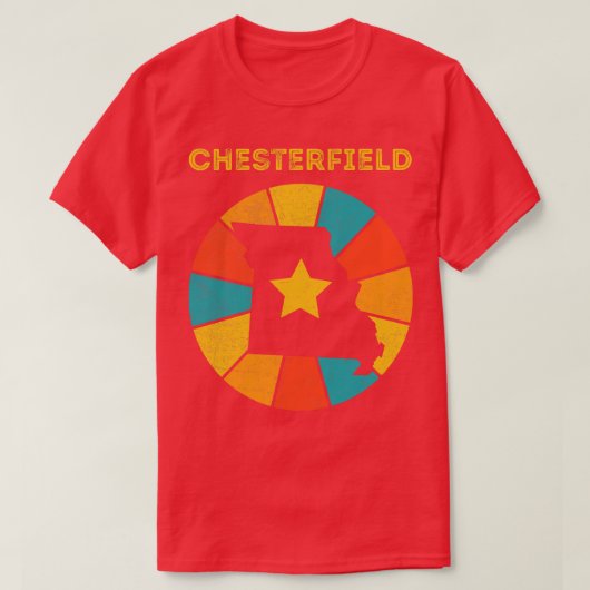 Chesterfield Missouri Vintag Distressed Souvenir T-Shirt (Design vorne)