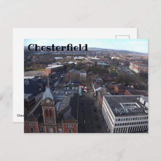 Chesterfield Skyline Postcard Postkarte (Vorne/Hinten)