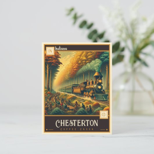Chesterton, Indiana | VINTAG Postkarte (Stehend Vorderseite)