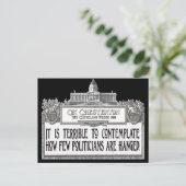 Chesterton über das Verändern der Politik Postkarte (Stehend Vorderseite)