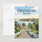 Chestertown Maryland Postkarte (Vorne/Hinten)