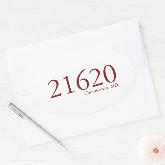 Chestertown Zipcode Sticker (Umschlag)