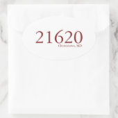 Chestertown Zipcode Sticker (Tasche)