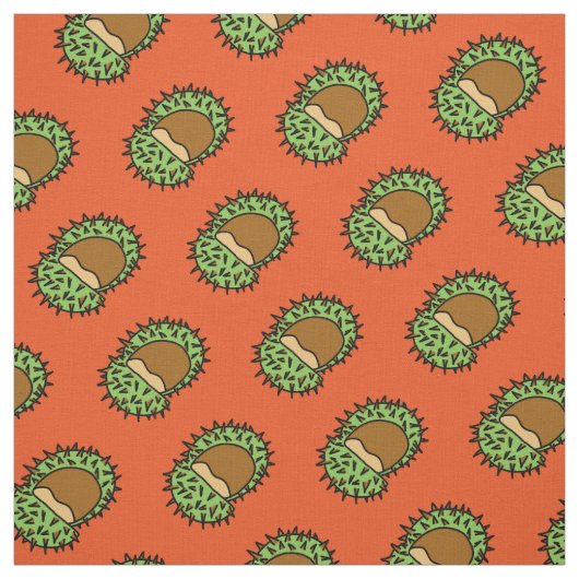 Chestnut Couple Orange Fall Pattern Stoff (Muster)