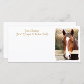 CHESTNUT HORSE CARD (Vorne/Hinten)
