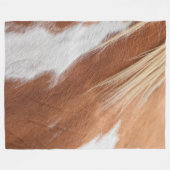 CHESTNUT HORSE COAT PATTERN FLEECEDECKE (Vorderseite (Horizontal))